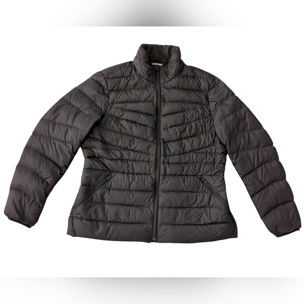 Boys Lands End Thermoplume Packable Jacket (Size L 14/16)